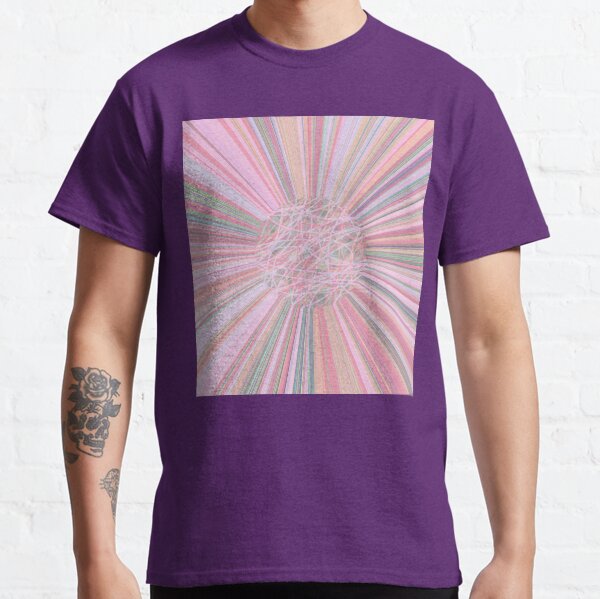 Pastel Planet Burst - Abstract Digital Art in Pastels Classic T-Shirt