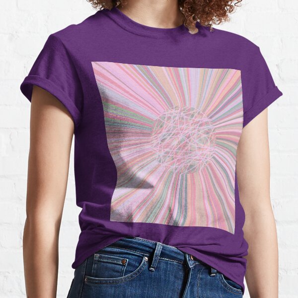 Pastel Planet Burst - Abstract Digital Art in Pastels Classic T-Shirt