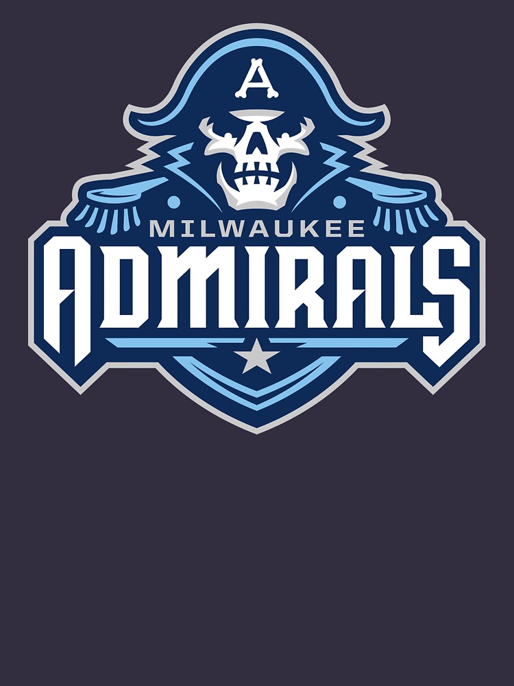 Milwaukee Admirals Adult Primary Logo Short-Sleeve Premium T-Shirt –