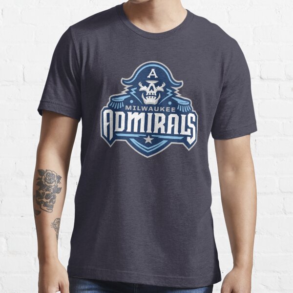 Vintage Milwaukee Admirals NHL Hockey Men’s Baseball Shirt Size L Gray/Black