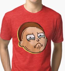 Camiseta de tejido mixto Teary Eyed Morty Smith de Rick y Morty