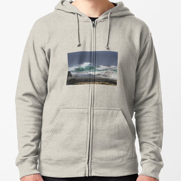 Winter Storm _ Stradbroke Island Zipped Hoodie