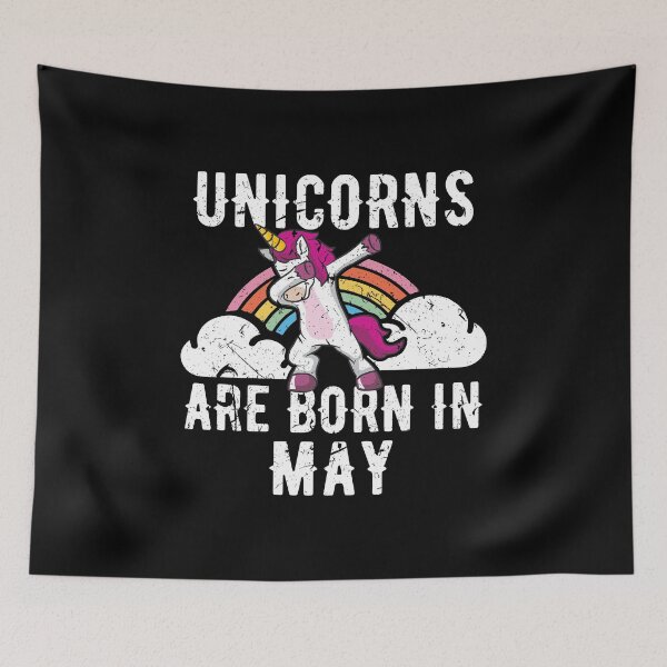 Item preview, Unicorns Are Born In May Shirt Birthday Month Gift Tee designed and sold by haselshirt.