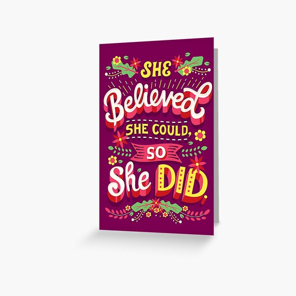 Women Empowerment Greeting Cards for Sale