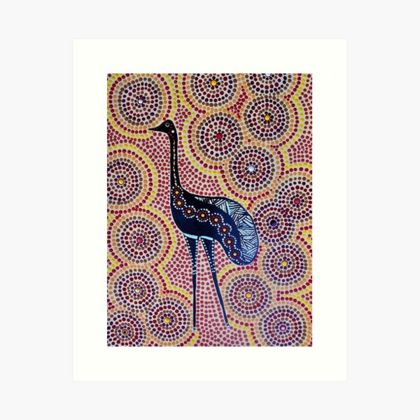 Item preview, Dancing Desert Emu designed and sold by JennyBailey.