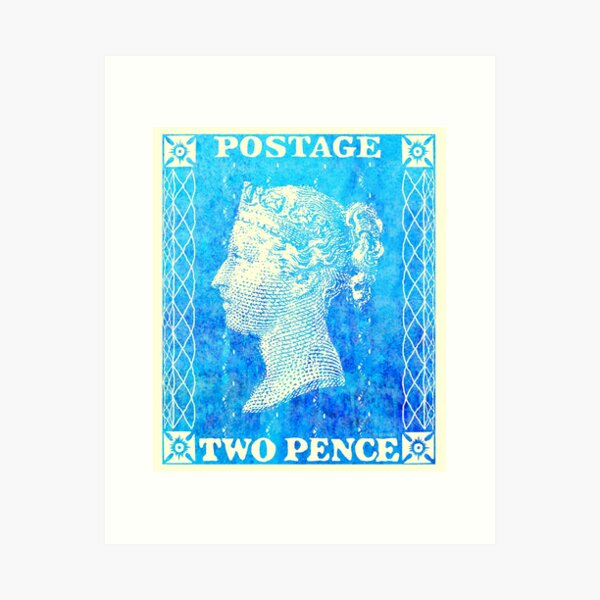 Item preview, Two Penny Blue Postage Stamp designed and sold by jripleyfagence.