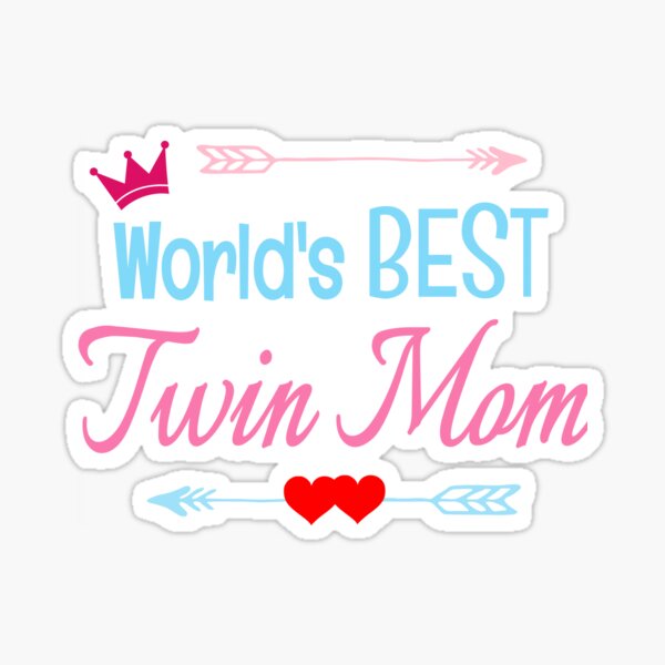 World's Best Twin Mom Mama of Twins Boy Girl Mother's Day