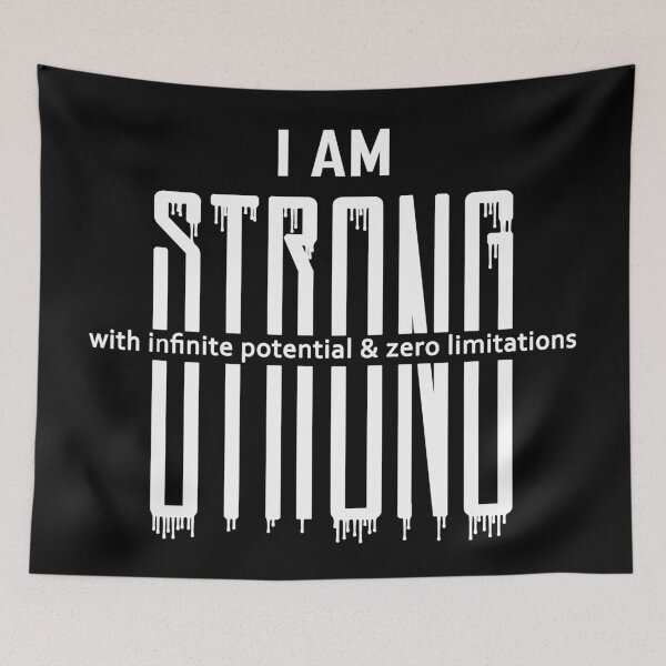 Item preview, I am Strong with Infinite Potential and Zero Limitations White designed and sold by GAIA-LV.