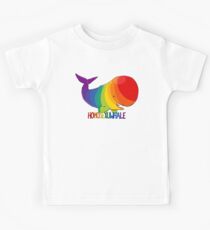 Homosexuwhale - mit Text Kinder T-Shirt