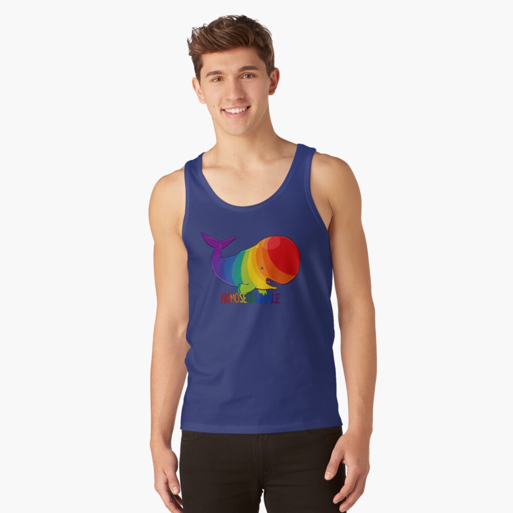 Homosexuwhale - with text Tank Top
