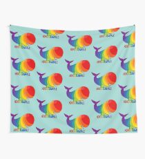 Homosexuwhale - with text Wall Tapestry