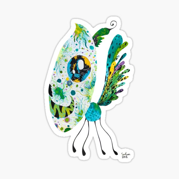 I don't know what It is, what do you see flower, Lion, Butterfly, an insect, Sticker