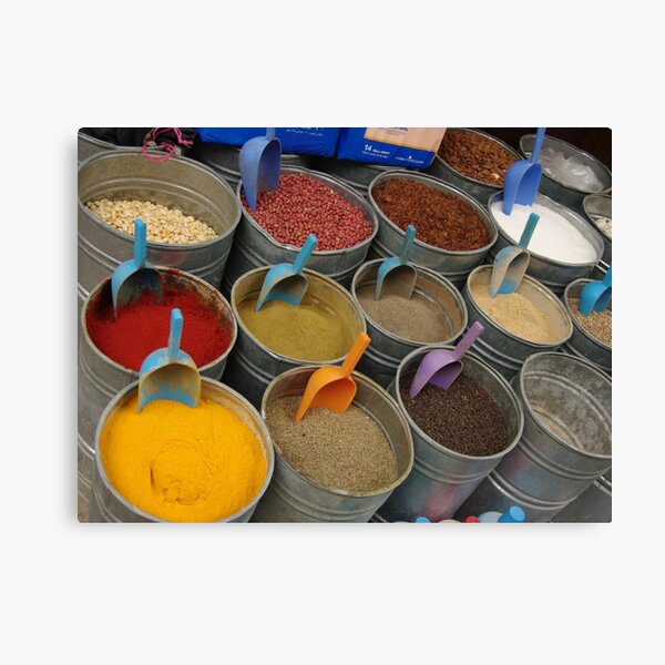 Spices - Old Souk, Fez, Morocco Canvas Print