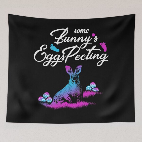 Item preview, SOMEBUNNY IS EGGSPECTING SHIRT Some Bunny Easter Pregnancy designed and sold by rhonstoppable27.