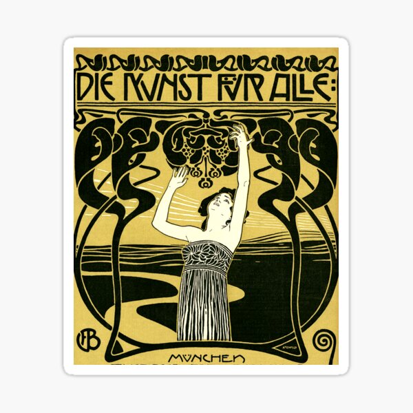 Artikel-Vorschau von Jugendstil Vintage Plakat von Koloman Moser, designt und verkauft von ArtExpression.