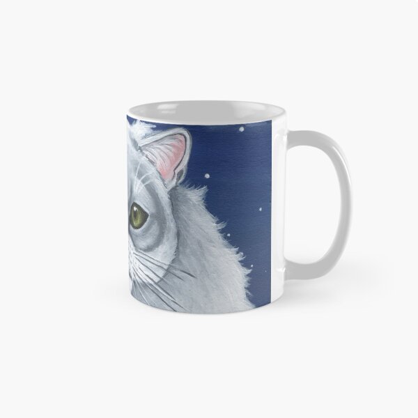 Item preview, White Persian Cat Under the Moon designed and sold by WolfySilver.
