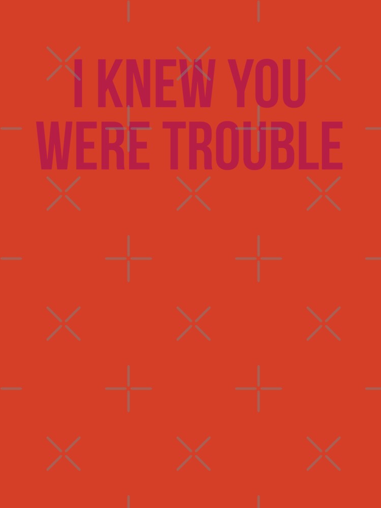 I Knew You Were Trouble - RED Taylor Swift Song Kids T-Shirt for Sale by  bombalurina