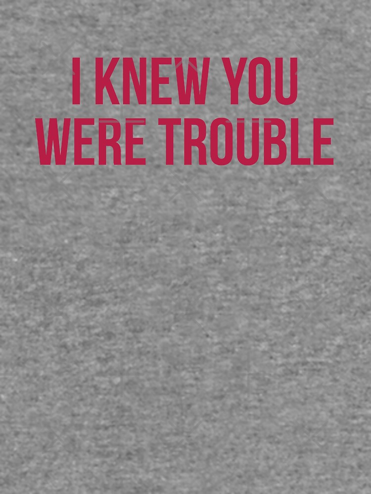 I Knew You Were Trouble - RED Taylor Swift Song Kids T-Shirt for Sale by  bombalurina