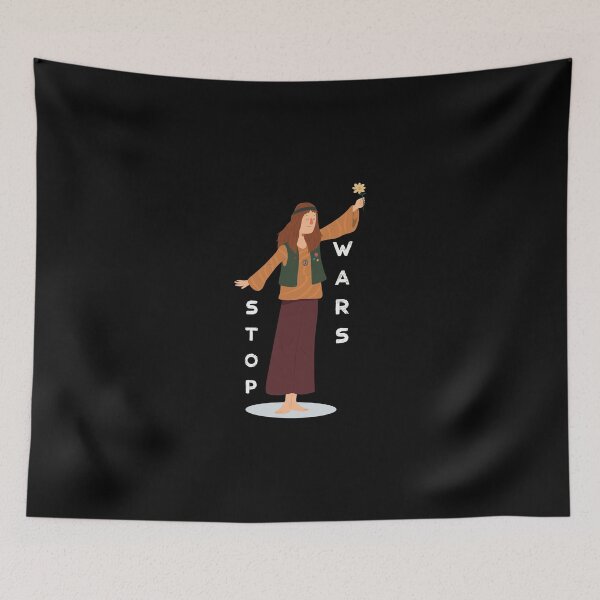 Item preview, Hippie Woman Design Stop Wars designed and sold by KleinJenny.