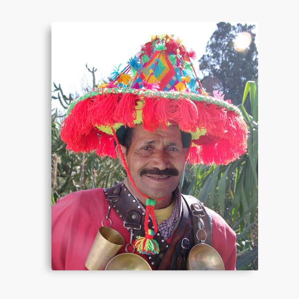 Berber Water Seller - Marrakech, Morocco Metal Print