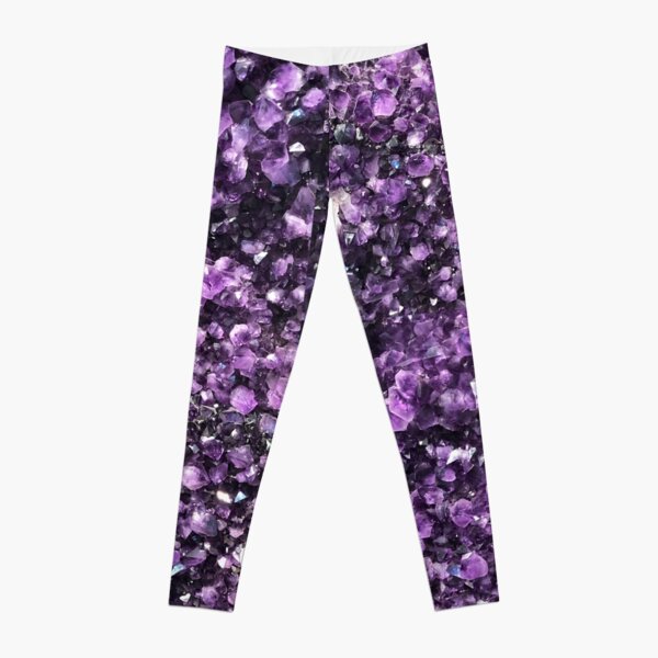 Amethyst Crystal Chakra Leggings