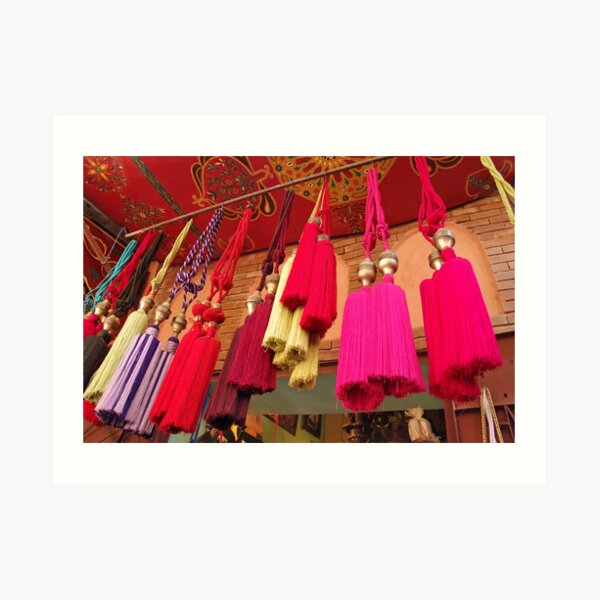 Tassels, Marrakech Art Print