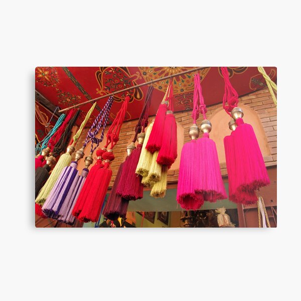 Tassels, Marrakech Metal Print