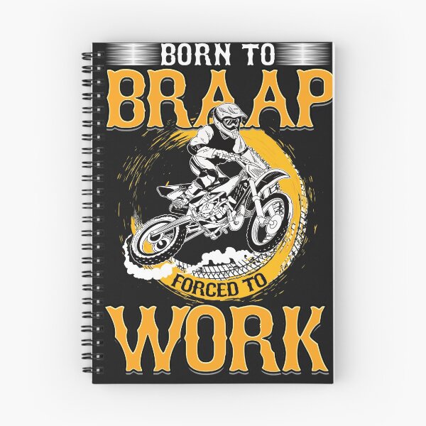 Item preview, "Born To Braap" MX Motocross Biker Bike Gift Idea designed and sold by woormle.