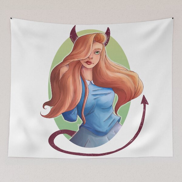 Item preview, Redheaded Devil Girl designed and sold by toomanyeels.