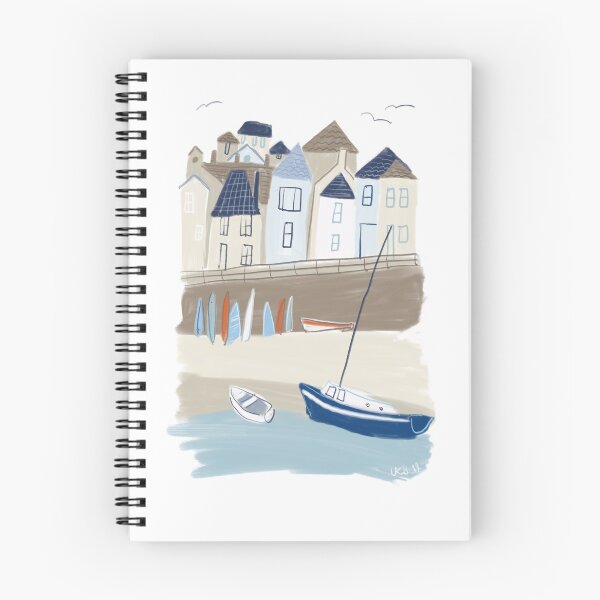 Item preview, cornish seaside town designed and sold by larilou-art.