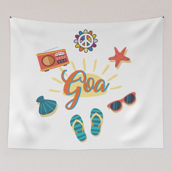 Item preview, Goa India Tourist Hippie Beach designed and sold by alltheprints.