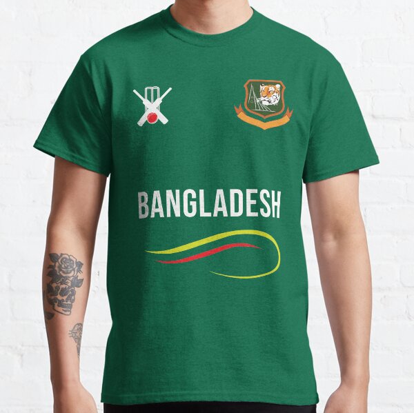 Team BANGLADESH Cricket World Cup 2019 T-Shirt Barcode Mens Womens Kids Jersey