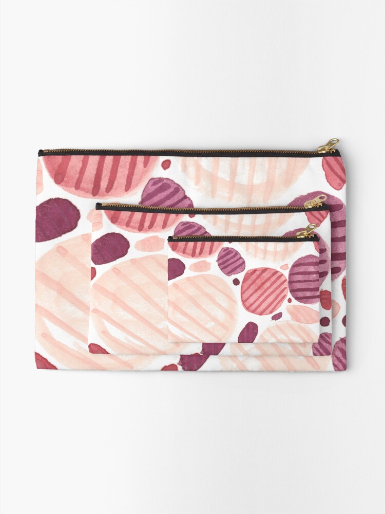 Alternate view of Pebbly Zipper Pouch
