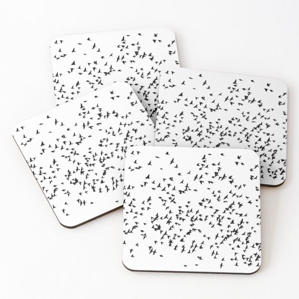 Item preview, Birds (Bird pattern of bird silhouettes in the sky) designed and sold by isstgeschichte.