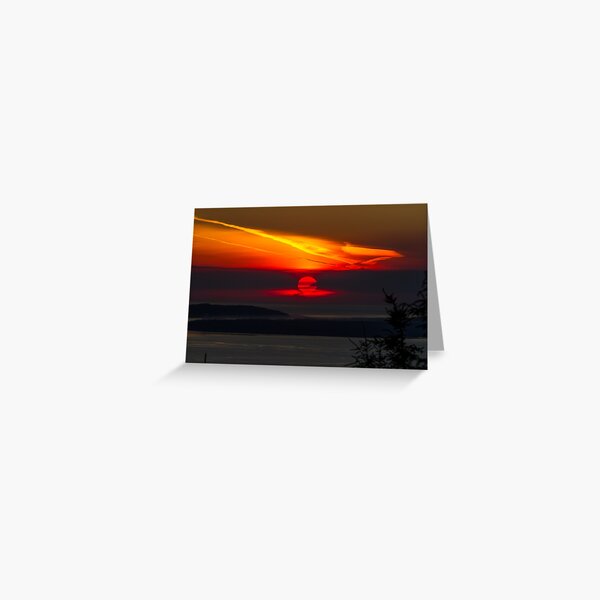 Sunset Over the Pacific Coast Greeting Card