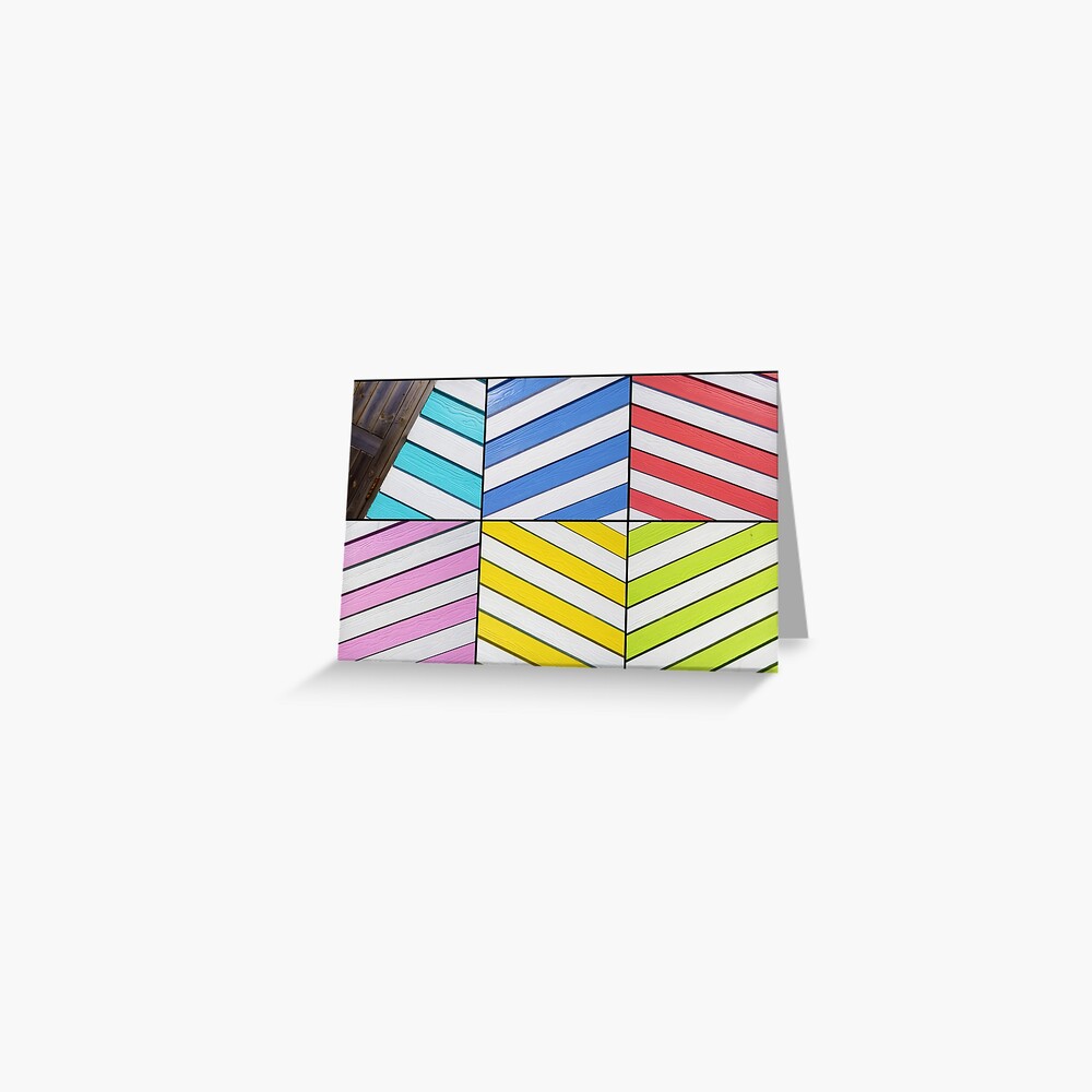 Pier Beach Huts Greeting Card