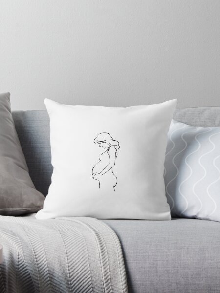 Expecting mother Throw Pillow