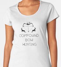 Compoundbogen Jagd Frauen Premium T-Shirts