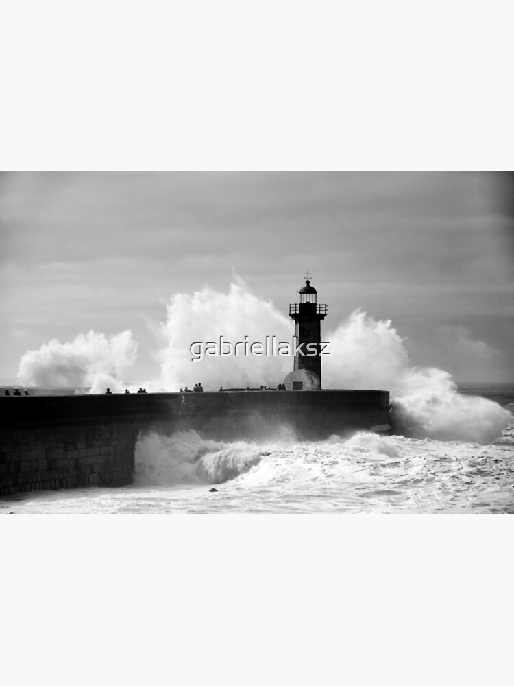 Lighthouse in stormy ocean by gabriellaksz