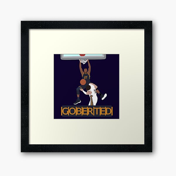 Rudy Gobert-ed Framed Art Print