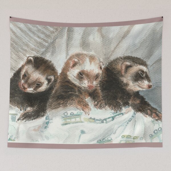 Item preview, Lovely ferrets designed and sold by belettelepink.