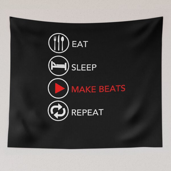 Item preview, Eat Sleep Make Mad Beats Repeat Music Producer designed and sold by JukeLox.