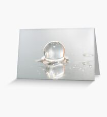 waterdrops Greeting Card
