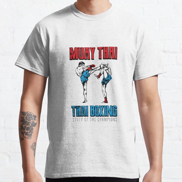 BLACK DUO GEAR /'ART/' T-SHIRT FOR KICKBOXING FIGHTER SILHOUETTE MUAY THAI