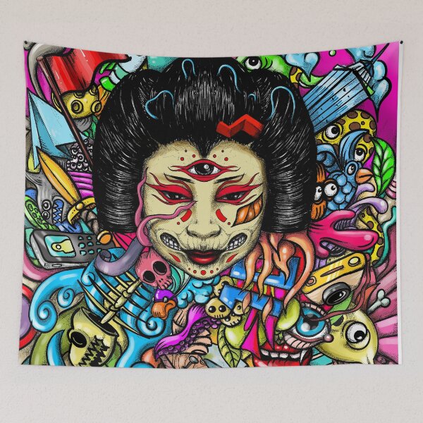 Item preview, Geisha Doodle designed and sold by fakeface.