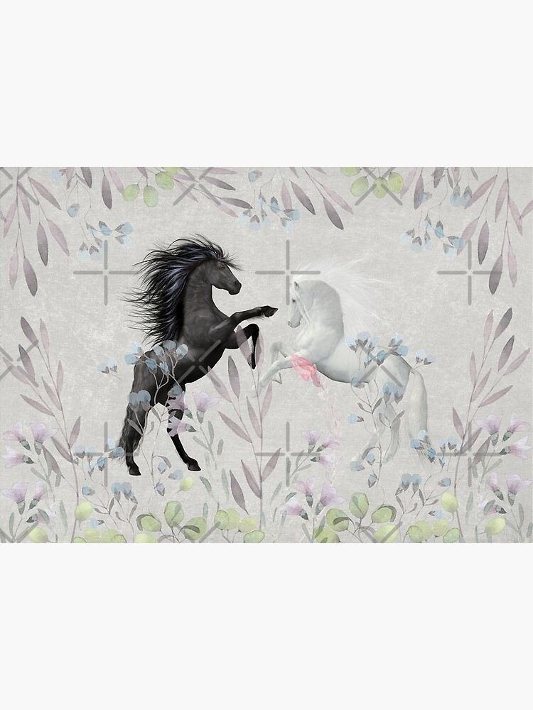 Floral Fantasy Horses by Amanda-Lakey