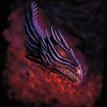 Artwork thumbnail, Black Dragon (square) by Sirielle Art