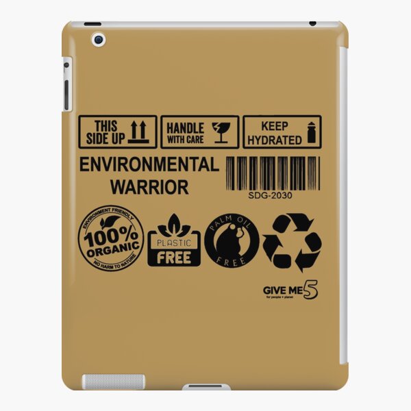 Environmental Warrior (black) iPad Snap Case