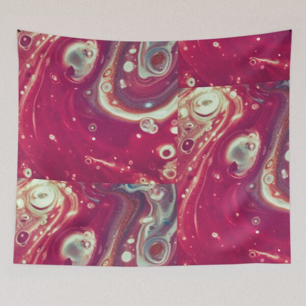 Artikelvorschau, Magenta Space Cake - Abstrakte Acrylkunst entworfen und verkauft von AHobbyAJob.