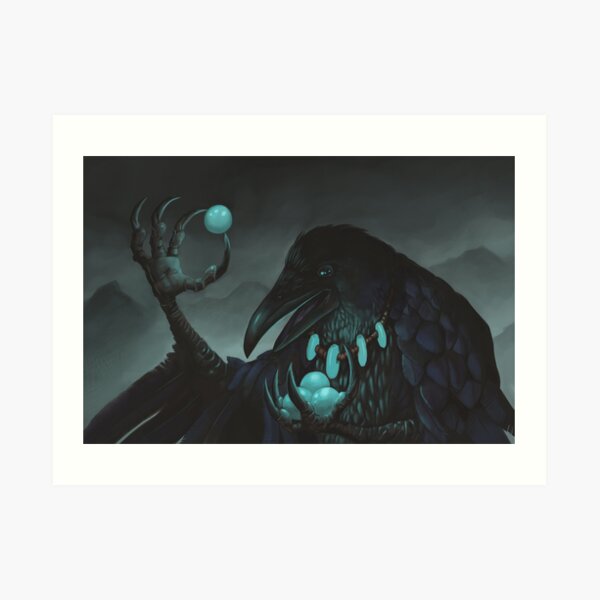 Storm Crow Art Print